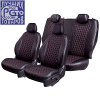 Чехлы Премиум Экокожа Байрон Ромб на Ravon R4 c 2016+