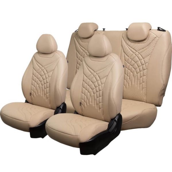 Чехлы Премиум Экокожа Байрон Президент|Жук на Kia Venga -1, 02.2010-05.2015, YN, РЗС60/40, 3Г