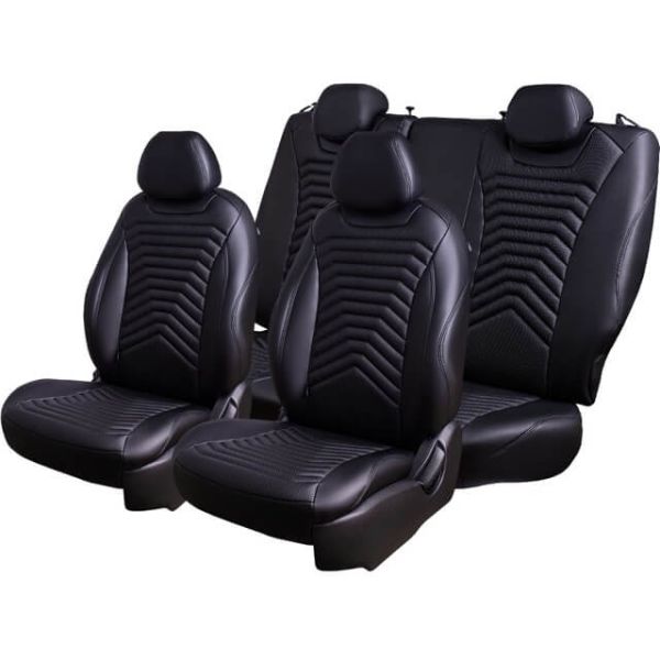 Чехлы Премиум Экокожа Байрон Президент|Жук на Kia Venga -1, 02.2010-05.2015, YN, РЗС60/40, 3Г