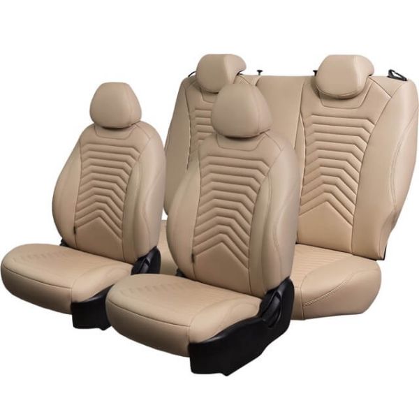 Чехлы Премиум Экокожа Байрон Президент|Жук на Kia Venga -1, 02.2010-05.2015, YN, РЗС60/40, 3Г