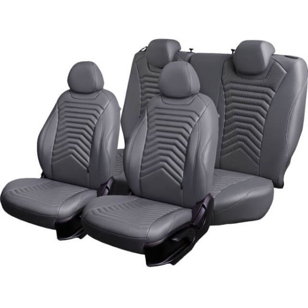 Чехлы Премиум Экокожа Байрон Президент|Жук на Kia Venga -1, 02.2010-05.2015, YN, РЗС60/40, 3Г