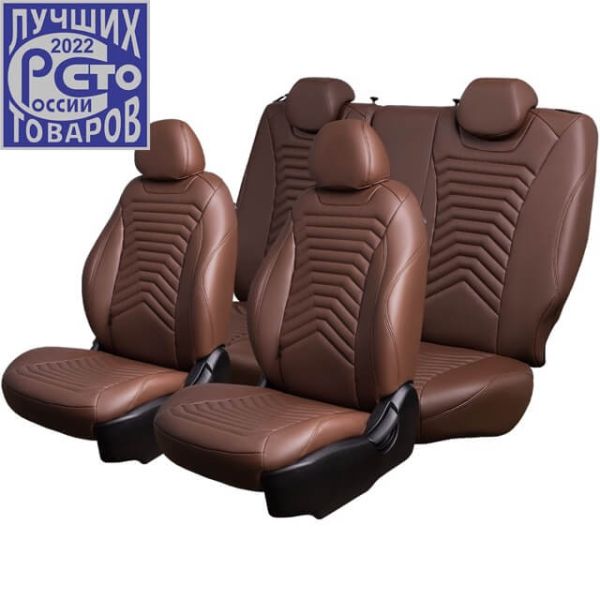 Чехлы Премиум Экокожа Байрон Президент|Жук на Kia Venga -1, 02.2010-05.2015, YN, РЗС60/40, 3Г