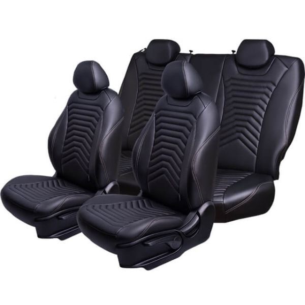 Чехлы Премиум Экокожа Байрон Президент|Жук на Kia Venga -1, 02.2010-05.2015, YN, РЗС60/40, 3Г