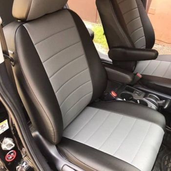 Авточехлы Автопилот Черный серый цвет